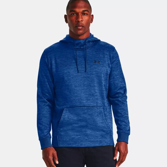 Under Armour Mens Armour Fleece Twist Hoodie 1360700-400 Blue/Black Size XXL NWT - Picture 1 of 4